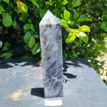 Hematite with Chlorite Obelisk