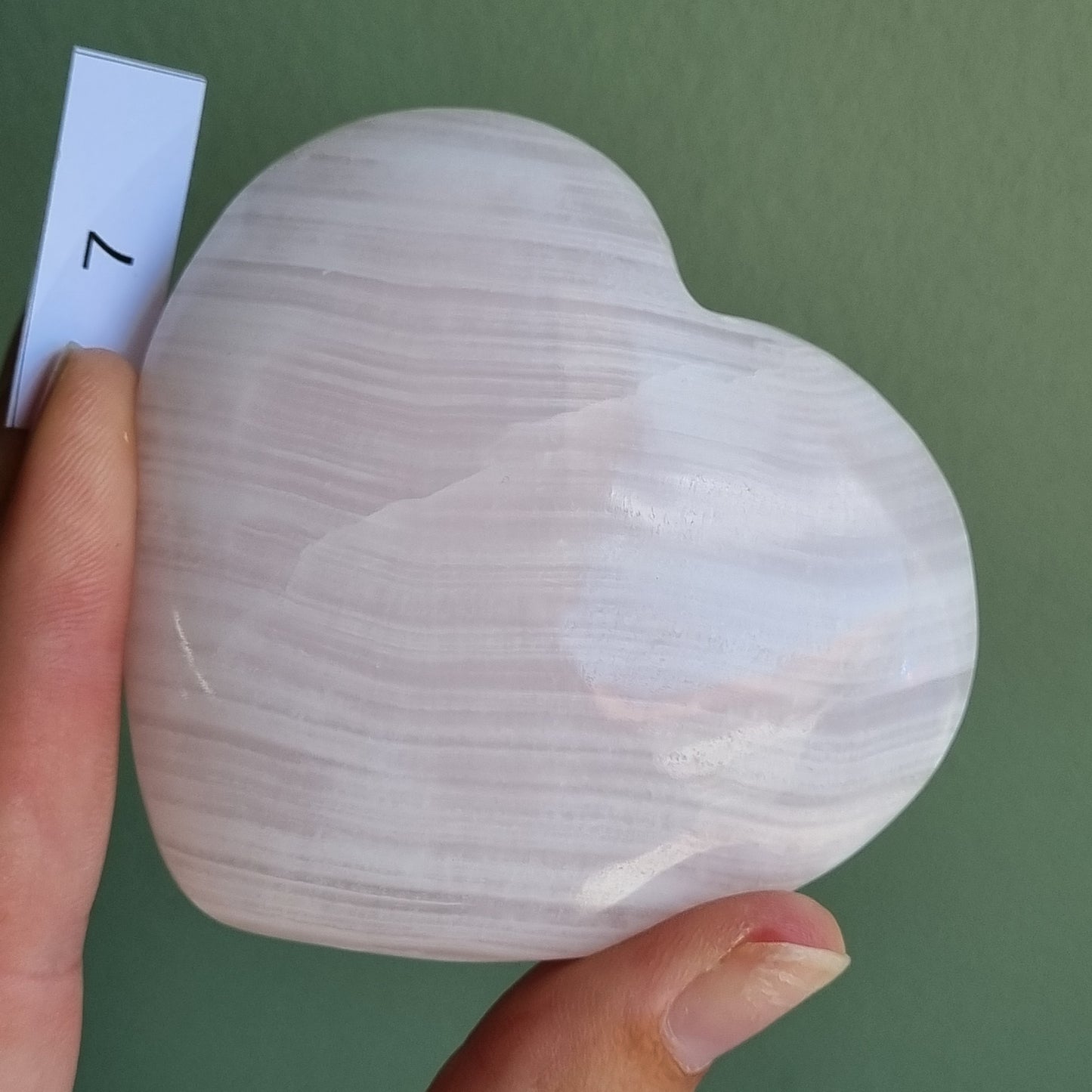 Mangano Calcite Heart