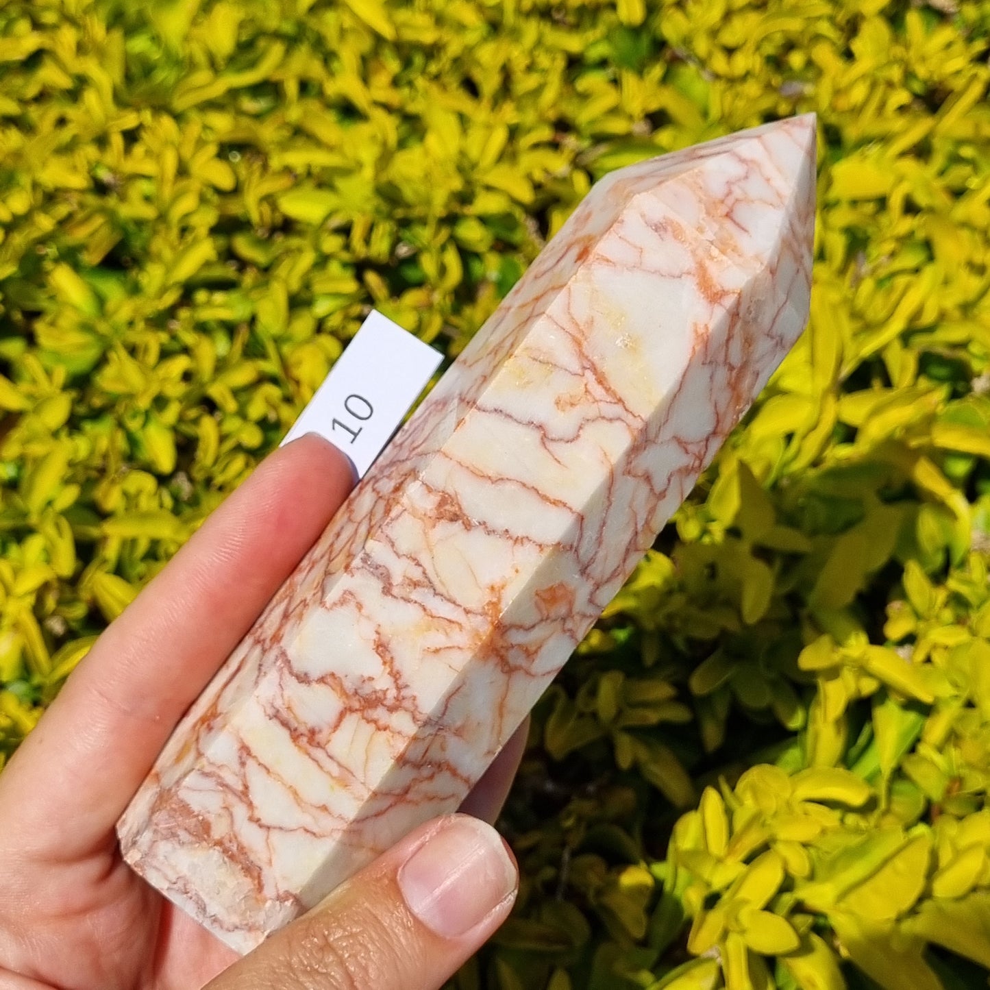 Red Vein Calcite Tower - China