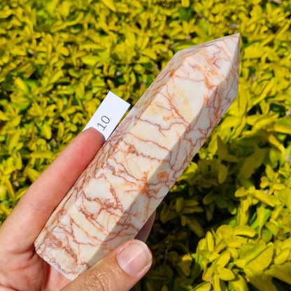 Red Vein Calcite Tower - China