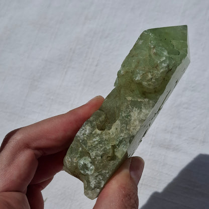 Prehnite Rough Tower - 214 grams