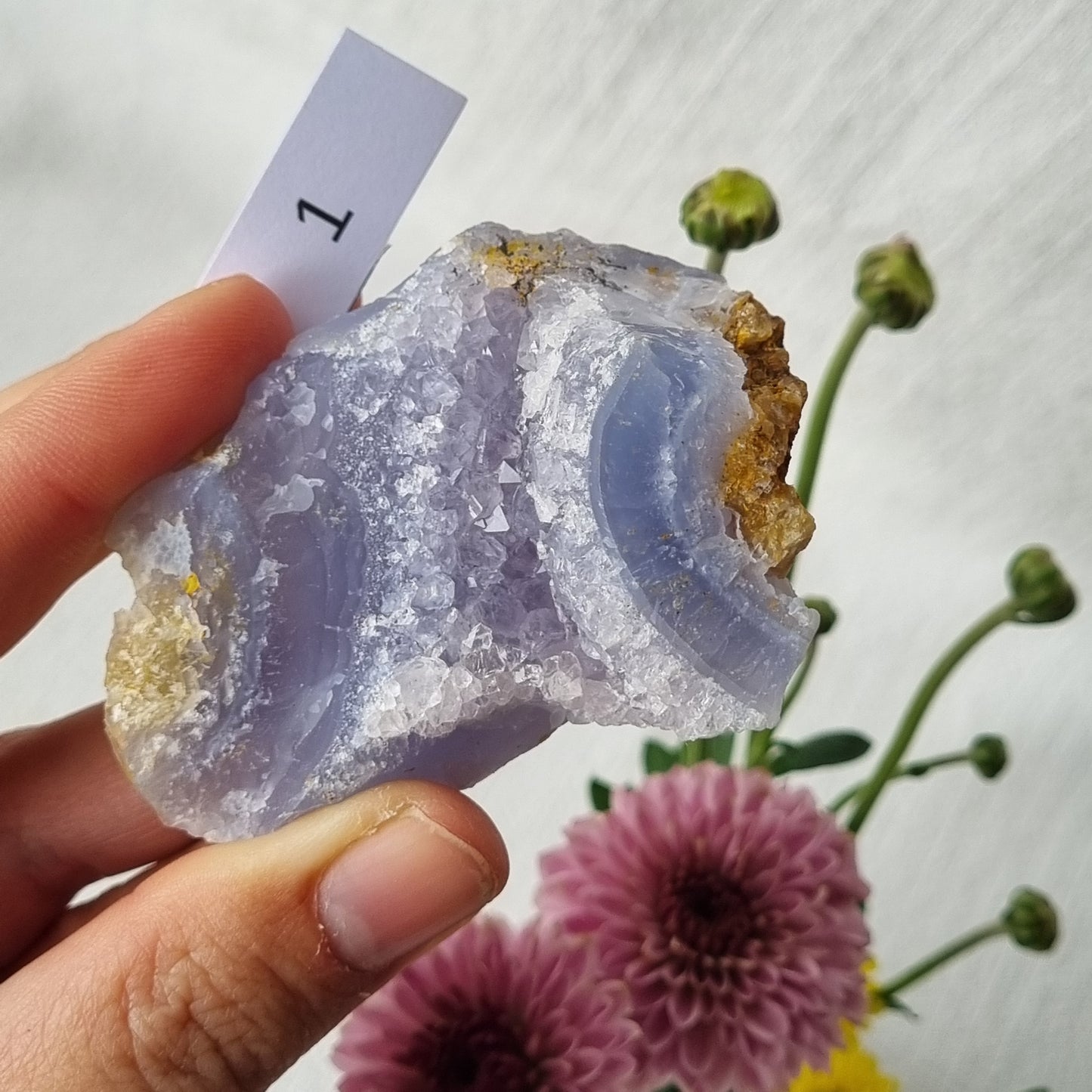 Blue Chalcedony Raw - A Grade