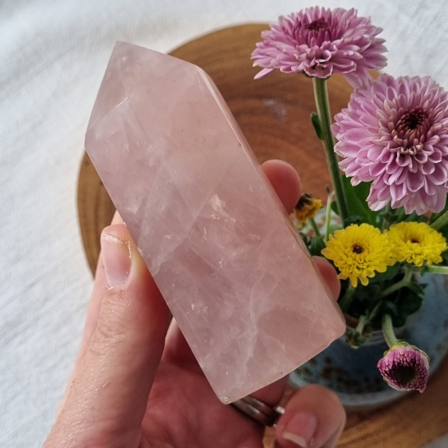 Rose Quartz Tower - Madagascar - 246g