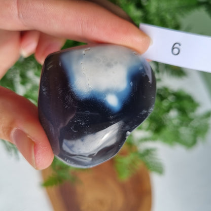 Orca Agate Heart