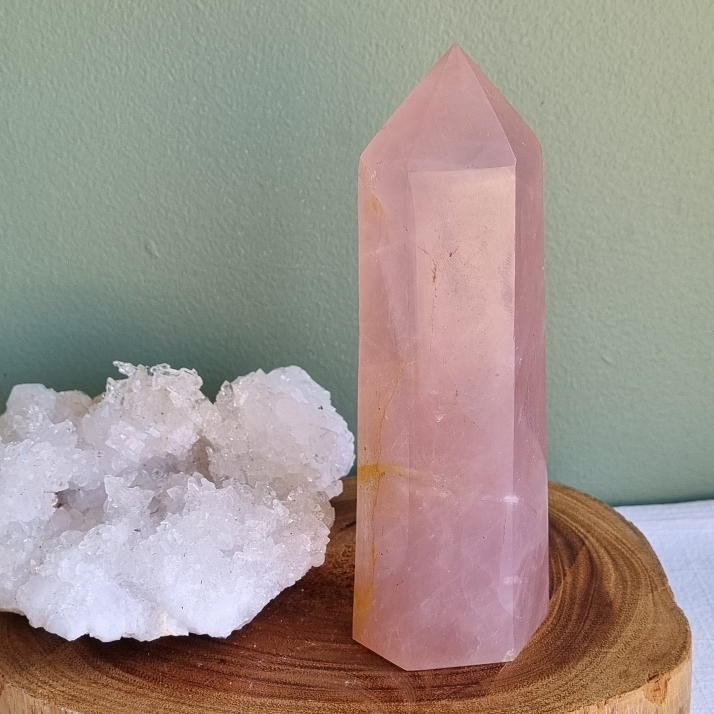 Rose Quartz Tower - Madagascar - 453g