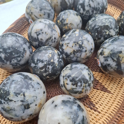 Tourmaline in Quartz Sphere - Madagascar