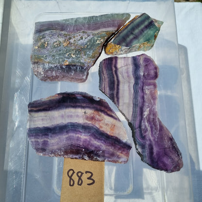 Fluorite Slices - BULK - China - Under 1kg