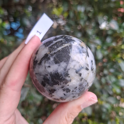 Tourmaline in Quartz Sphere - Madagascar