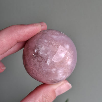 Flower Agate Sphere - 126 grams