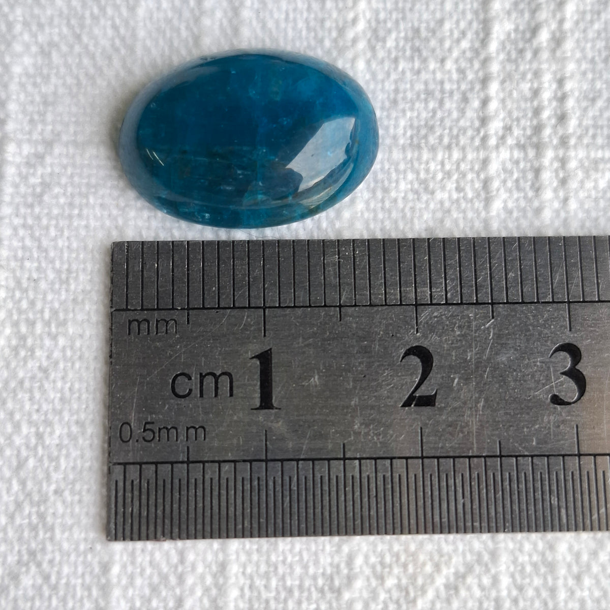 Blue Apatite Cabochon - 13 x 18mm