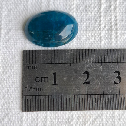 Blue Apatite Cabochon - 13 x 18mm