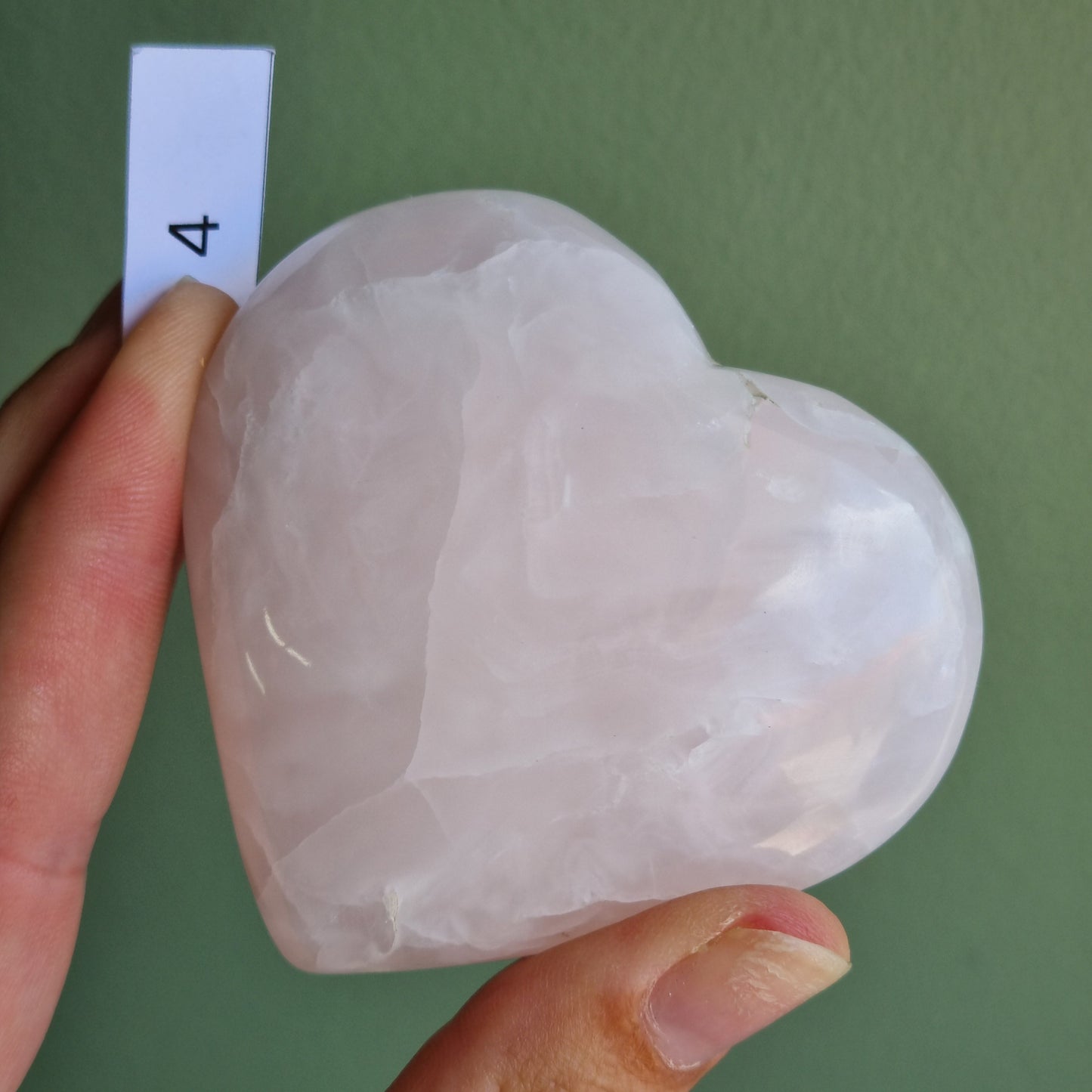Mangano Calcite Heart