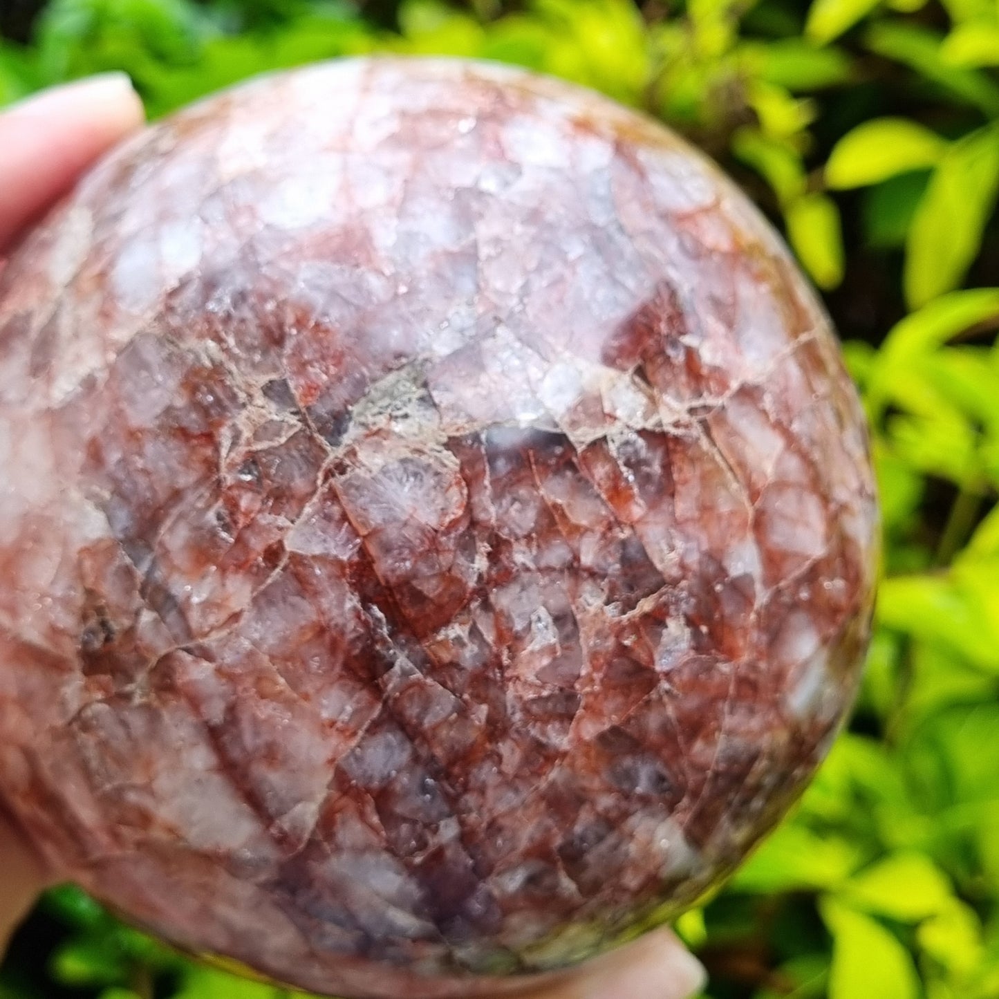 Fire Quartz Sphere - Madagascar - 1.092kg