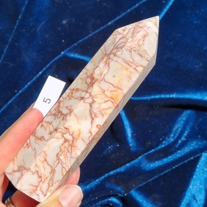 Red Vein Calcite Tower - China