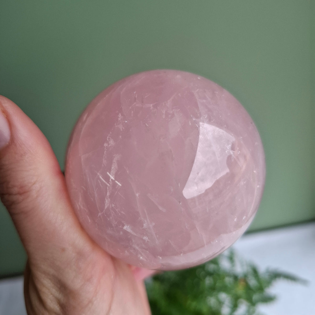 Rose Quartz Sphere - Brazil 403 Grams