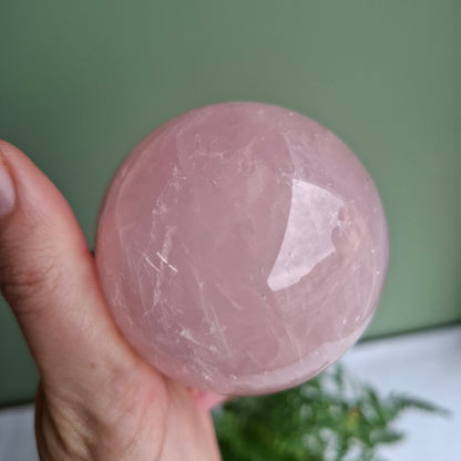 Rose Quartz Sphere - Brazil 403 Grams