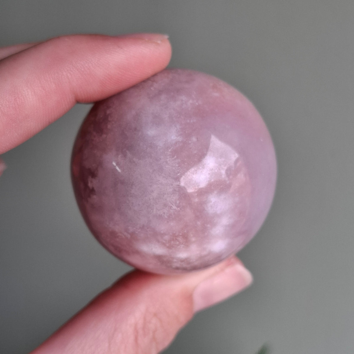 Flower Agate Sphere - 126 grams