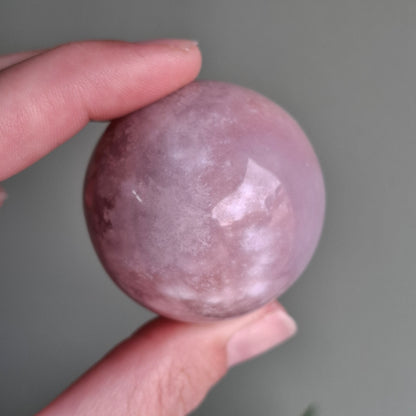 Flower Agate Sphere - 126 grams