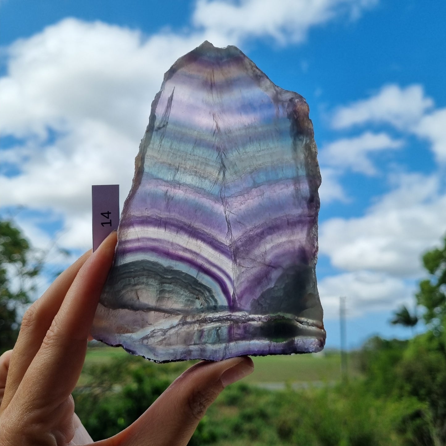 Fluorite Slice - China