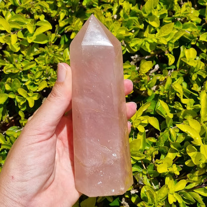 Rose Quartz Tower - Madagascar - 453g