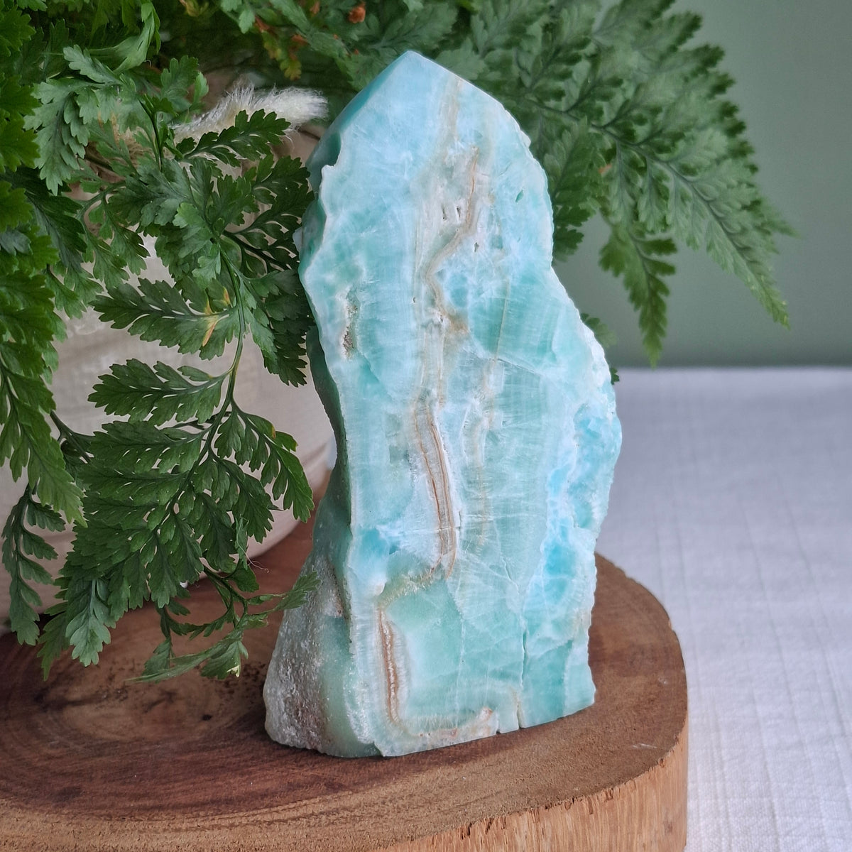 Caribbean Calcite Rough Tower - 213 grams