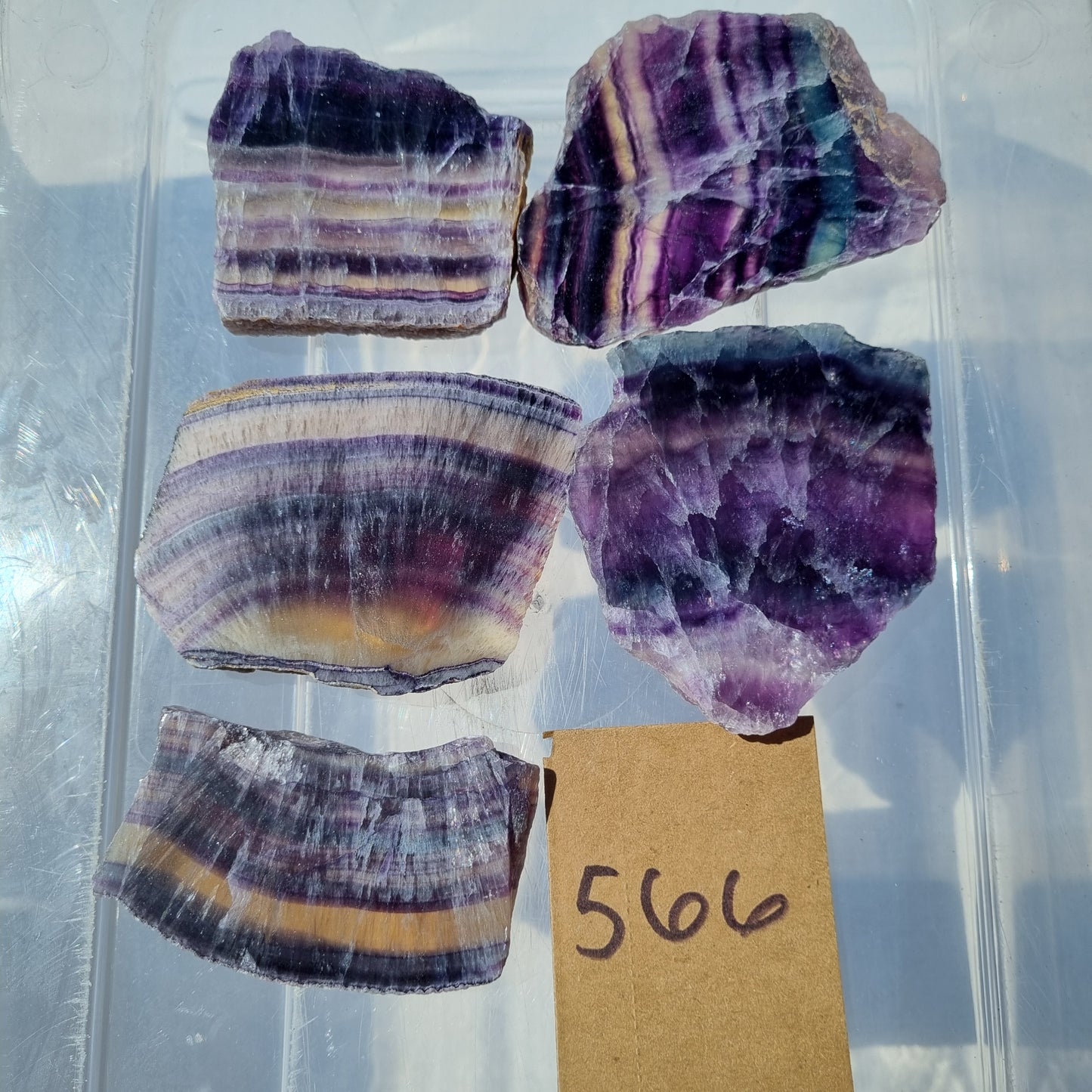 Fluorite Slices - BULK - China - Under 1kg
