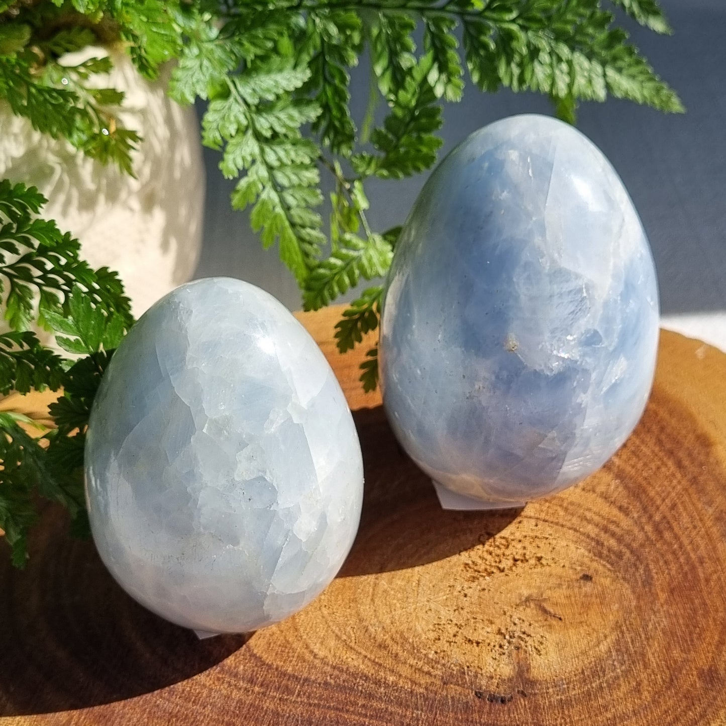 Blue Calcite Egg - Madagascar