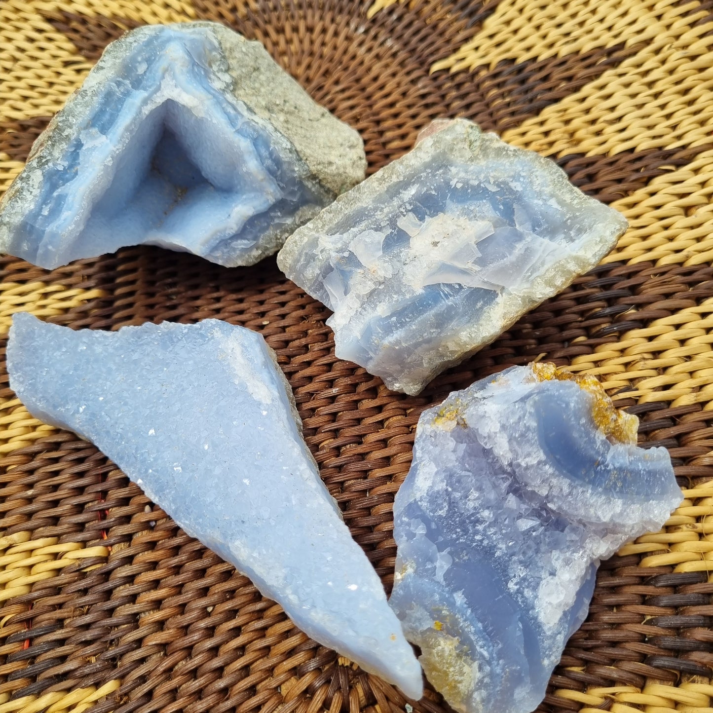 Blue Chalcedony Raw - A Grade