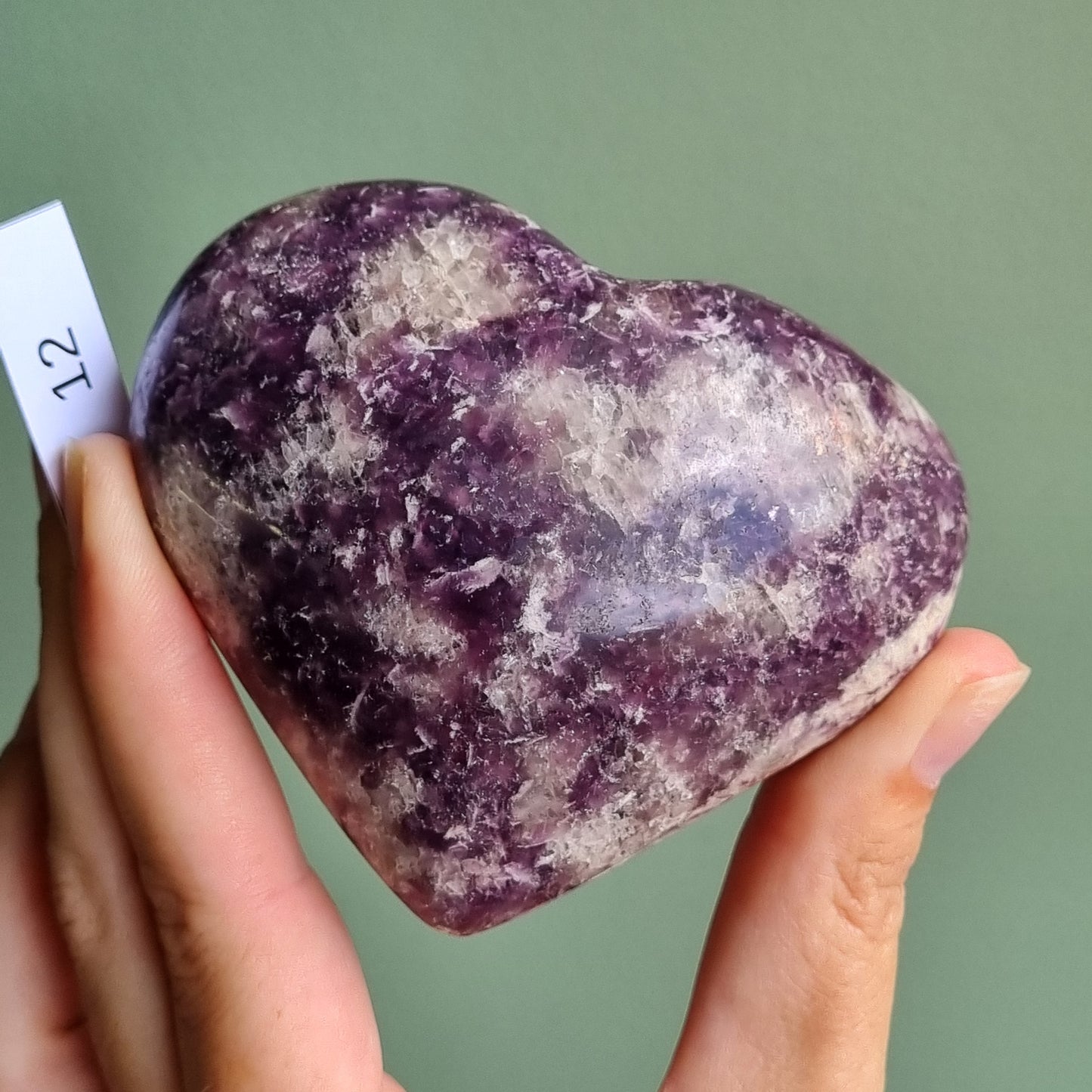 Lepidolite Heart - Madagascar - Smaller Sizes