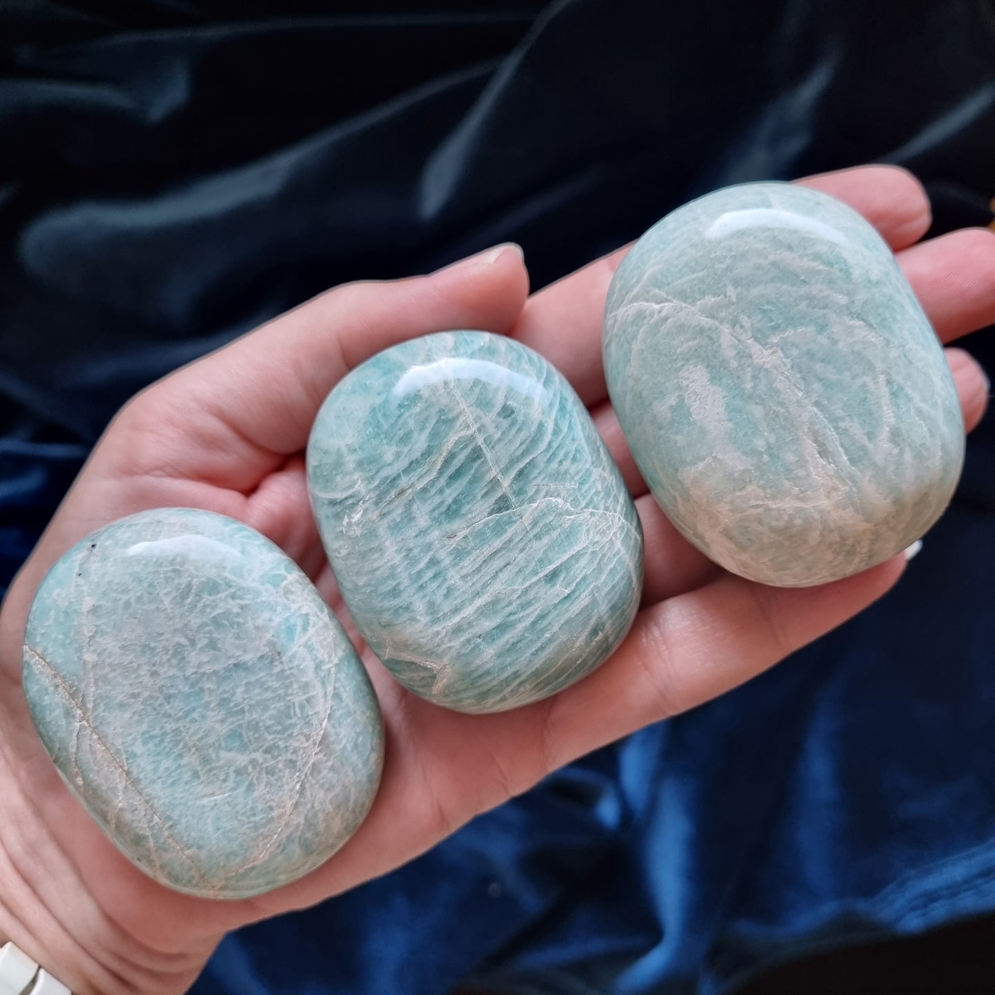 Amazonite Palmstones