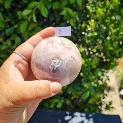 Pink Amethyst Sphere - Brazil - 423g