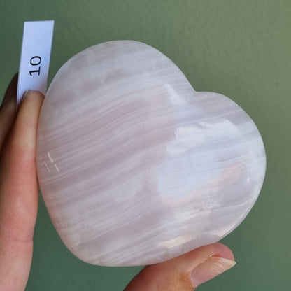 Mangano Calcite Heart