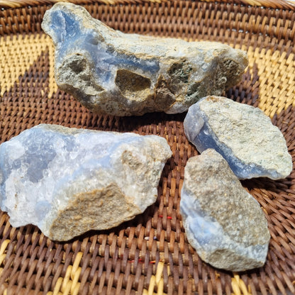 Blue Chalcedony Raw - B Grade