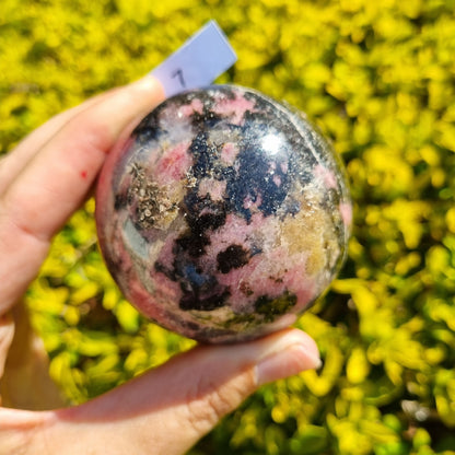 Rhodonite Sphere - Madagascar