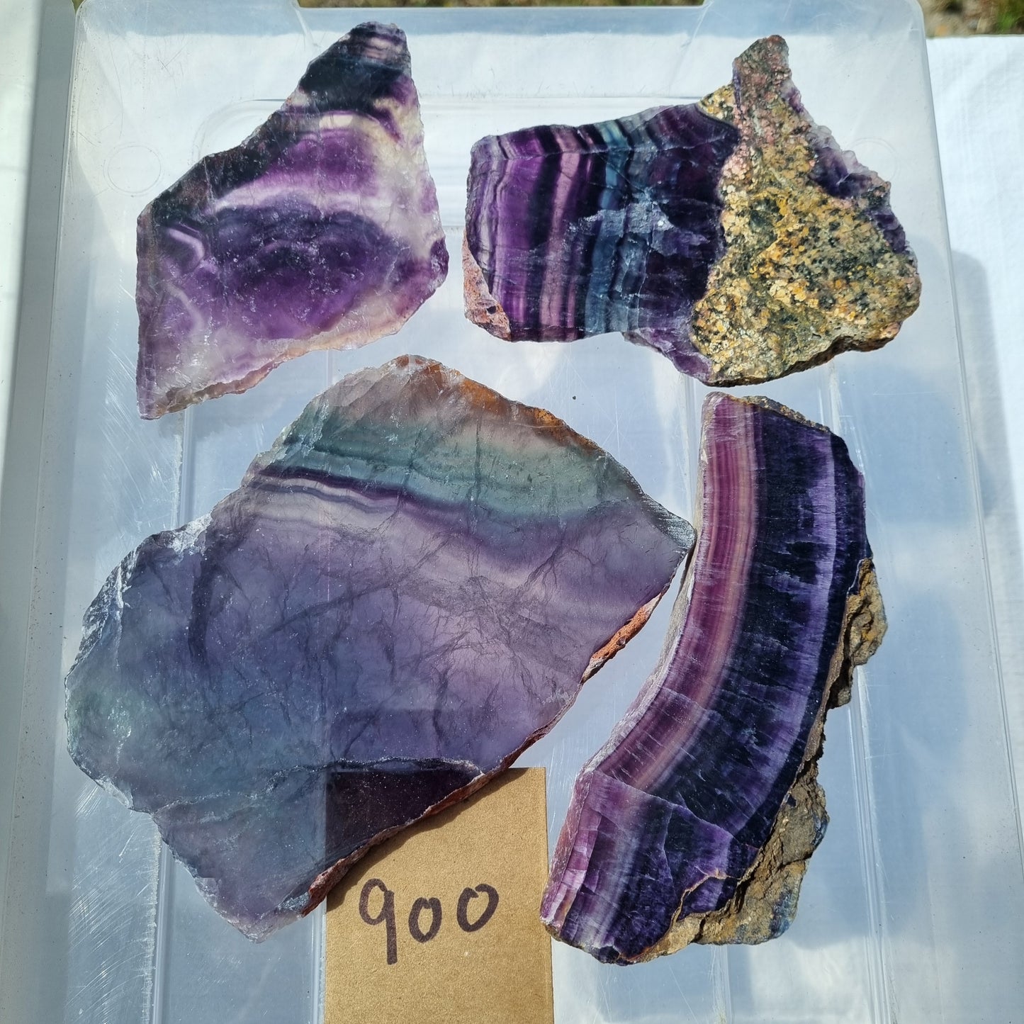 Fluorite Slices - BULK - China - Under 1kg
