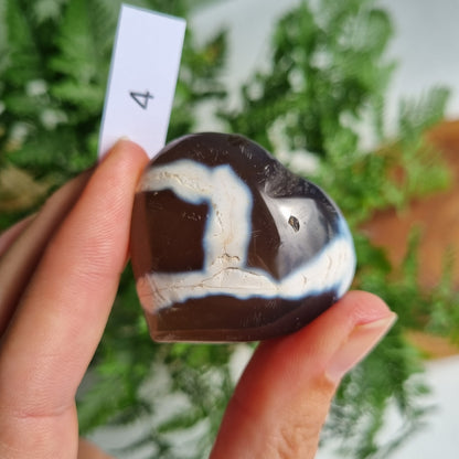 Orca Agate Heart