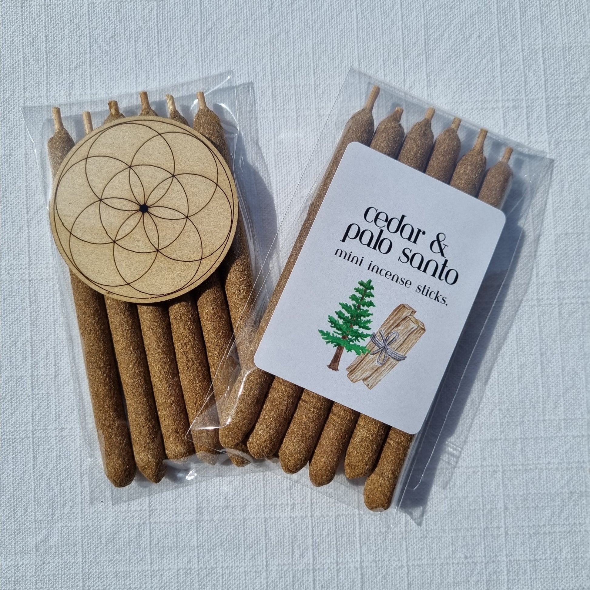 Cedar & Palo Santo Mini Incense Sticks - 6 Pack - Sparrow and Fox
