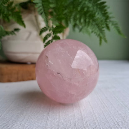 Rose Quartz Sphere - Brazil 403 Grams