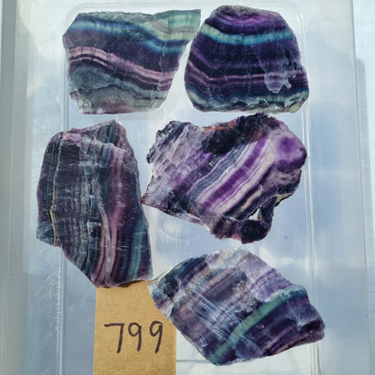 Fluorite Slices - BULK - China - Under 1kg