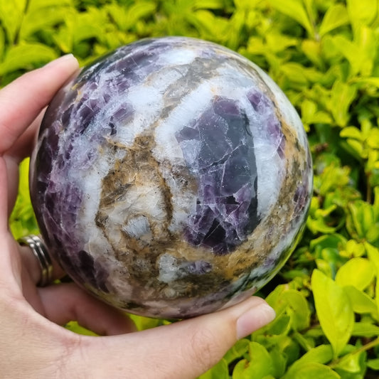 Purple Fluorite in Matrix Sphere - China - 1.326kg