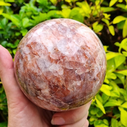 Fire Quartz Sphere - Madagascar - 1.092kg