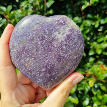 Lepidolite Heart - Madagascar - 351g