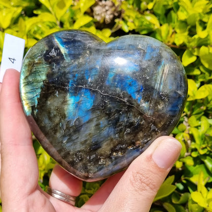Labradorite Heart - Madagascar - Smaller Sizes