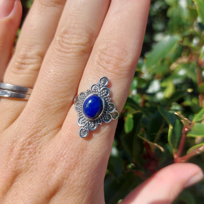 Spring Bloom Sterling Silver Ring