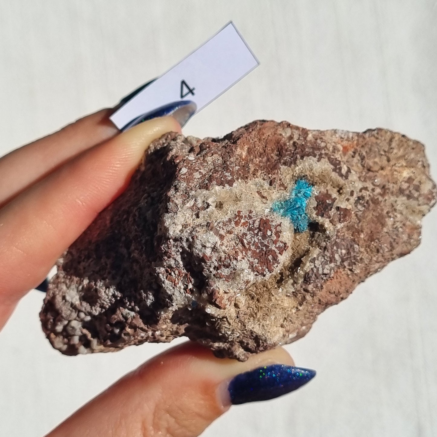 Cavansite on Heulandite Specimen - Congo | 65% Off