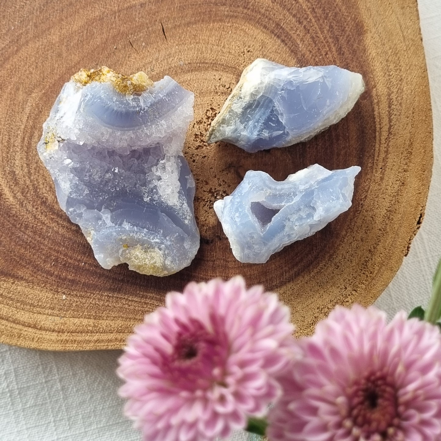 Blue Chalcedony Raw - A Grade