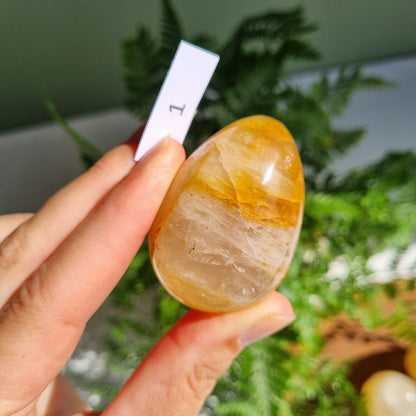 Golden Healer Quartz Egg
