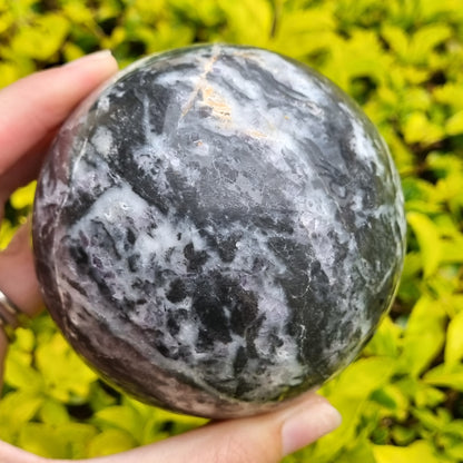 Purple Fluorite in Matrix Sphere - China - 825g - B grade