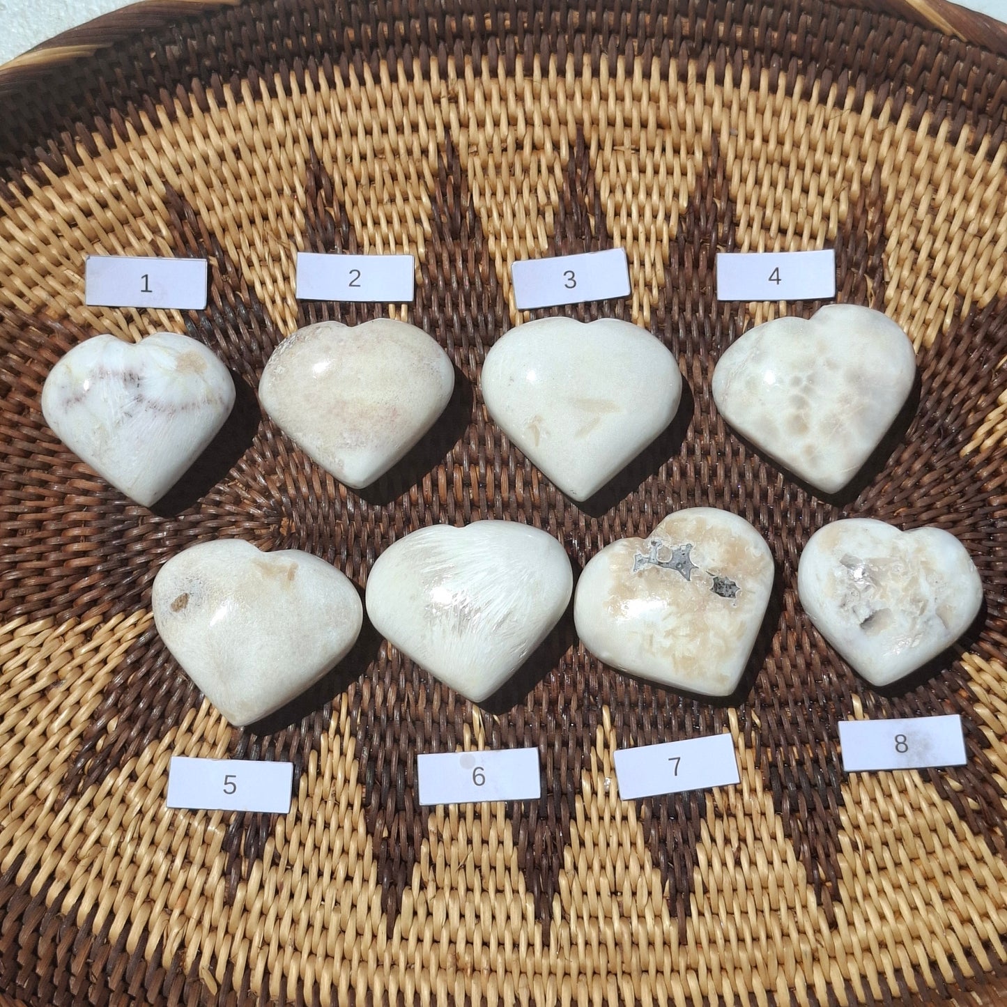 Scolecite Heart - India