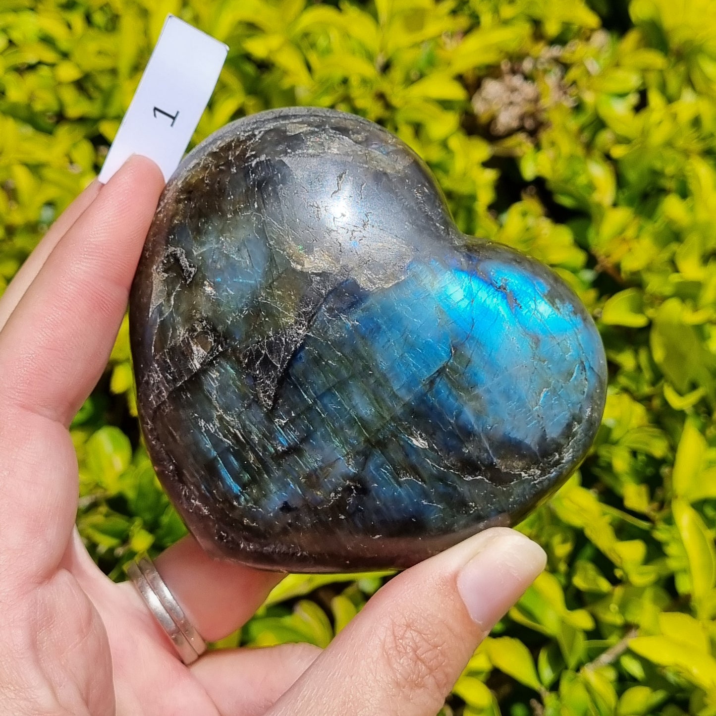 Labradorite Heart - Madagascar - Smaller Sizes